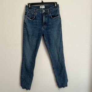 Agolde Medium Wash Straight Leg Jeans Size 25